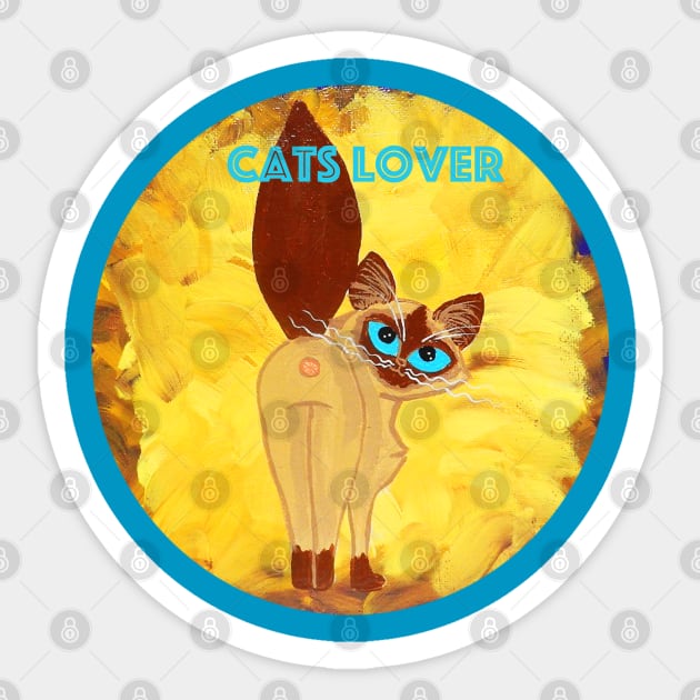 Cats Lover Sticker by Polette Color